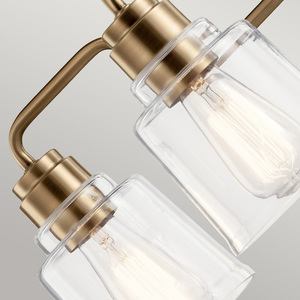 Aivian chandelier - 5 light sources - Weathered Brass Elstead small 2