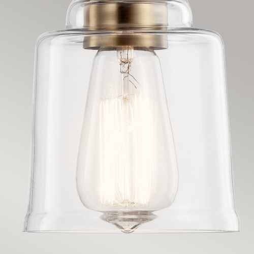Check Aivian 1 Light Pendant - Weathered Brass Elstead