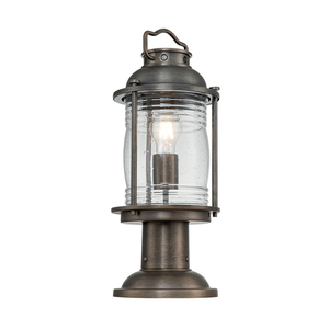 Elstead Ashland Bay medium outdoor pedestal lantern burnished bronze E27 max. 60 W IP44 KL-ASHLANDBAY3-M-BU small 0