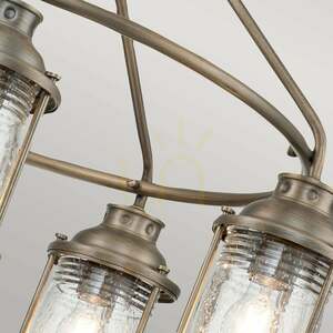 Ashland Bay 5 Light Outdoor Chandelier - Burnished Bronze Elstead small 5