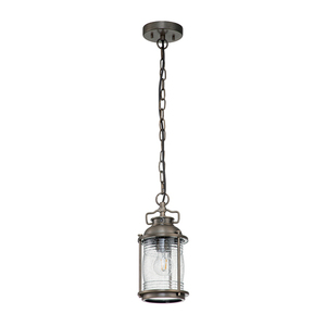 Ashland Bay 1 Light Small Chain Lantern - Burnished Bronze Elstead small 1