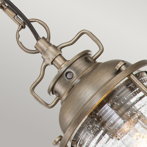 Ashland Bay 1 Light Small Chain Lantern - Burnished Bronze Elstead small 3