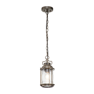Ashland Bay 1 Light Small Chain Lantern - Burnished Bronze Elstead small 0