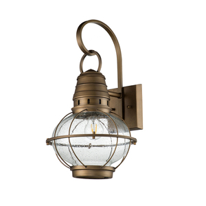 Elstead Bridge Point Large Outdoor Wall Lantern Natural Brass E27 51 cm KL-BRIDGEPOINT-L-NBR small 1
