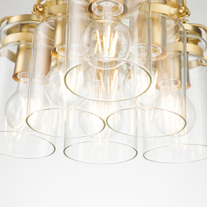 Brinley 6 Light Pendant - Brushed Brass Elstead small 4