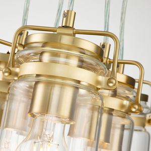 Brinley 6 Light Pendant - Brushed Brass Elstead small 5