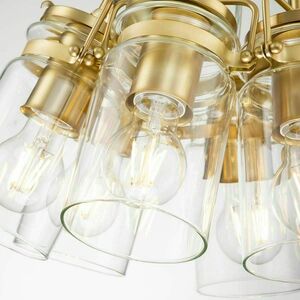 Brinley 6 Light Pendant - Brushed Brass Elstead small 6