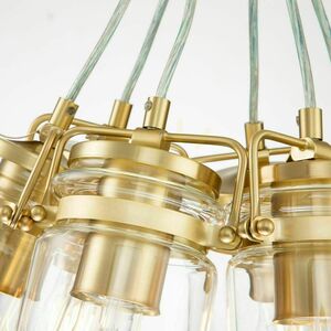 Brinley 6 Light Pendant - Brushed Brass Elstead small 8