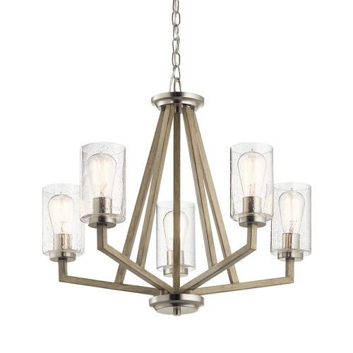 Check Deryn 5 Light Chandelier – Distressed Antique Grey Elstead