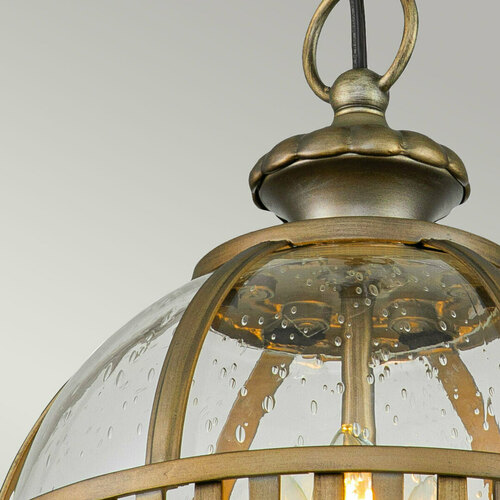 Check Elstead Kichler HALLERON KL-HALLERON-8M-BU outdoor chain lantern bronze 3×E14 IP44