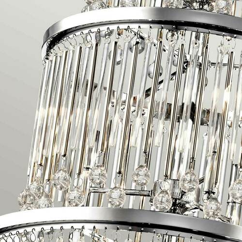 Check Piper Chandelier - 18 Lights - Polished Chrome Elstead