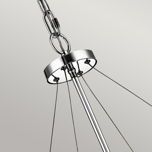 Piper Round Chandelier - 6 lights - Polished Chrome Elstead small 2
