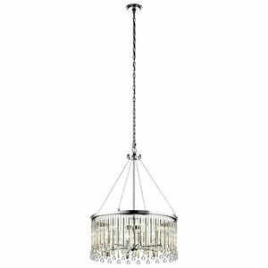 Piper Round Chandelier - 6 lights - Polished Chrome Elstead small 0