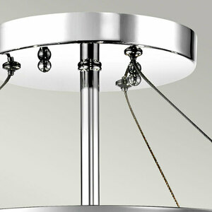 Piper semi-flush ceiling light - 3 light sources - Polished Chrome Elstead small 1