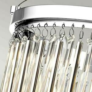Piper semi-flush ceiling light - 3 light sources - Polished Chrome Elstead small 2