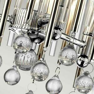 Piper semi-flush ceiling light - 3 light sources - Polished Chrome Elstead small 3