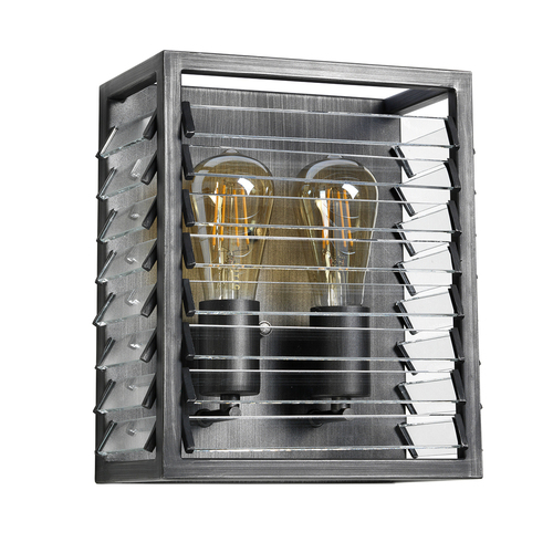 Check Louvre wall light - 2 light sources Elstead