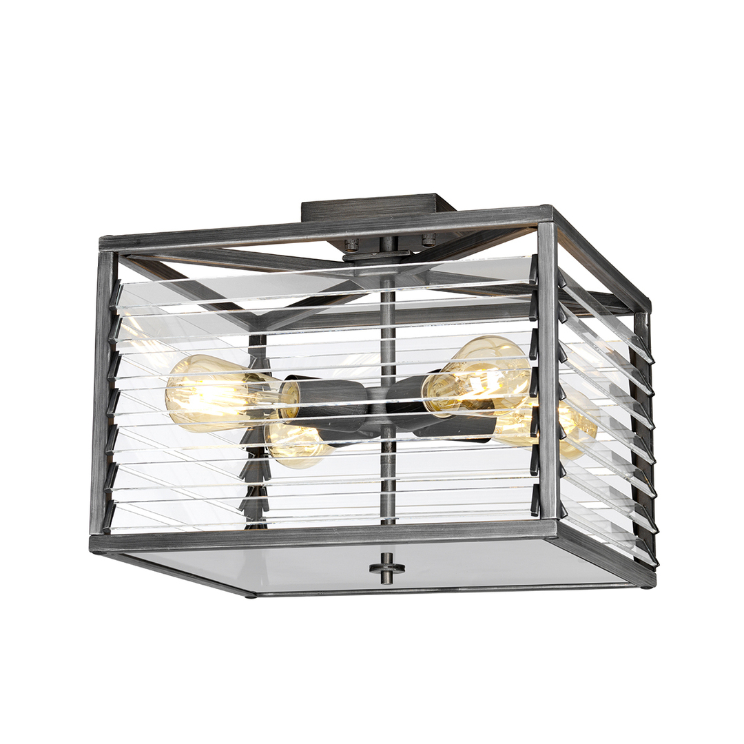 Louvre 4 Light Flush Light Elstead