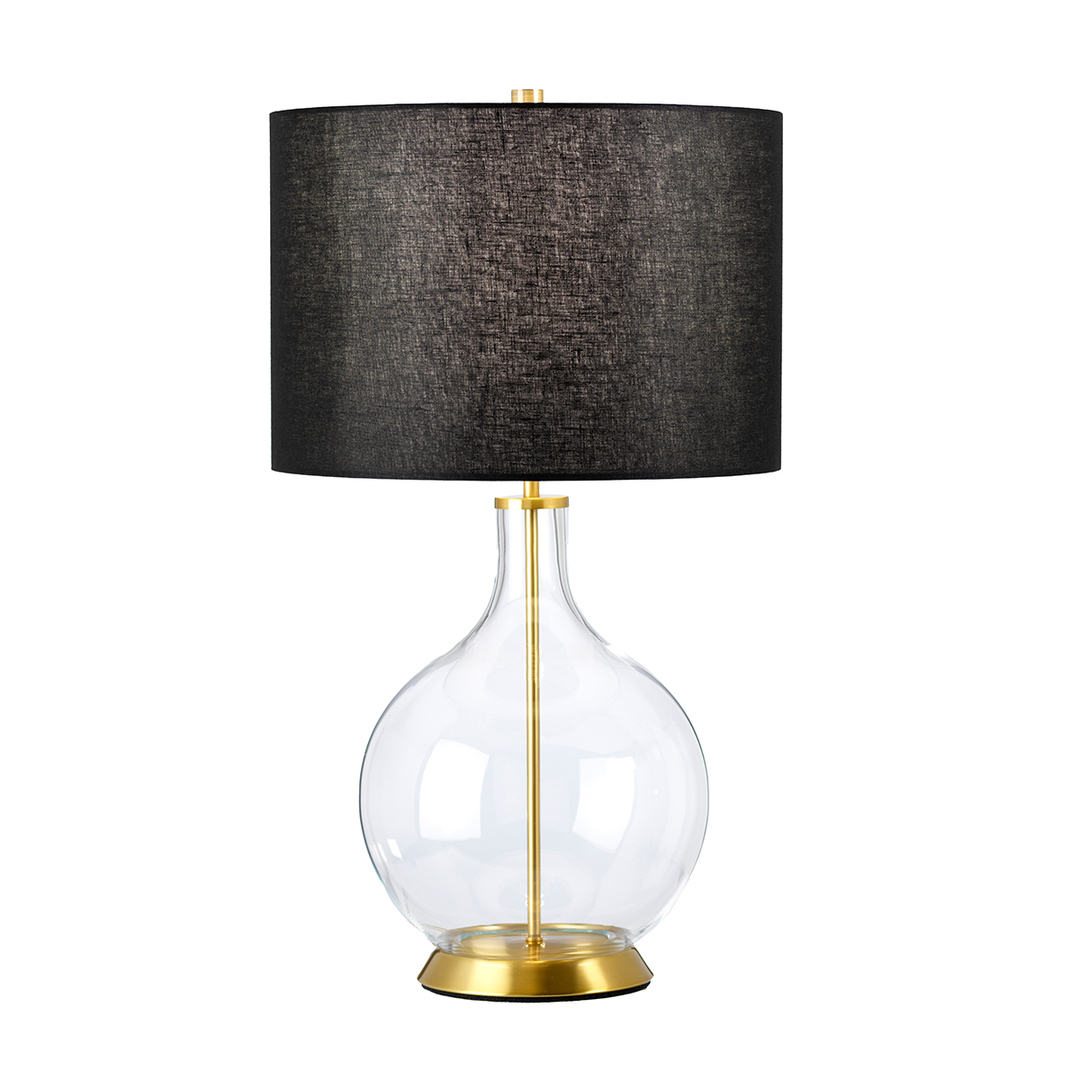 Orb 1 Light Tischlampe (komplett mit schwarzem Schirm) Elstead