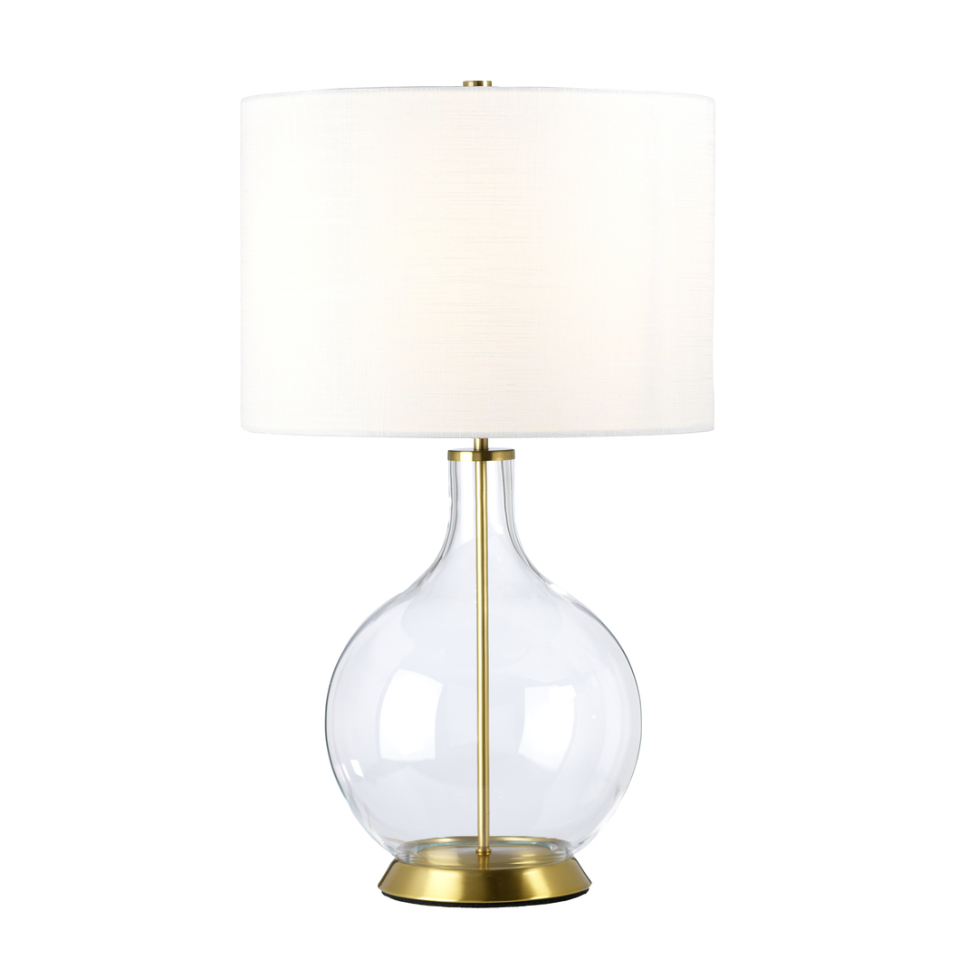 Orb 1 Light Tischlampe (komplett mit weißem Schirm) Elstead