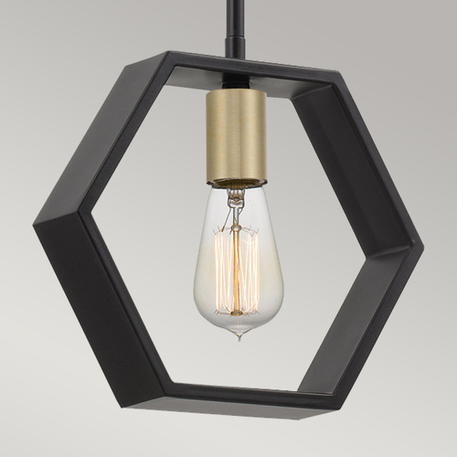 Check Bismarck 1 Light Mini Pendant - Earth Black Elstead
