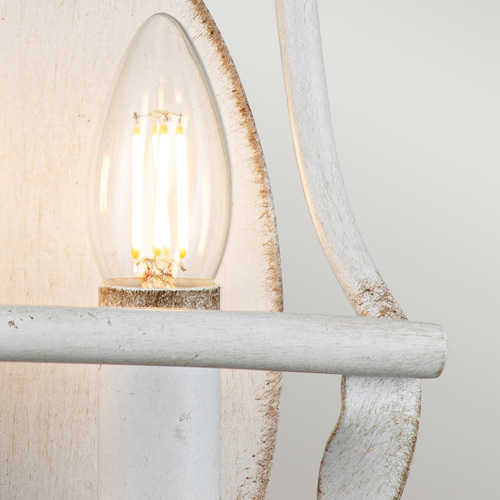 Check Bradbury Wall Light - 2 lights - Antique White Elstead