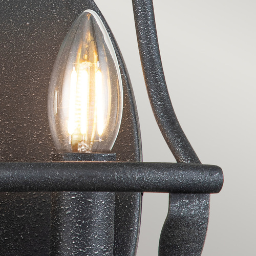 Check Elstead Bradbury 2-light wall light, E14, Grey Ash