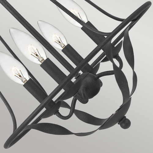Check Bradbury 4 Light Pendant - Grey Ash Elstead