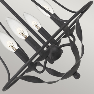 Bradbury 4 Light Pendant - Grey Ash Elstead small 1