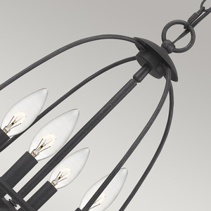 Bradbury 4 Light Pendant - Grey Ash Elstead small 2