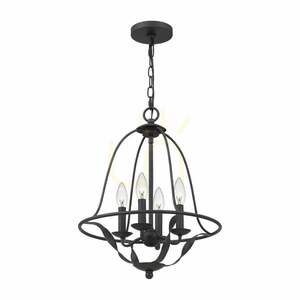 Bradbury 4 Light Pendant - Grey Ash Elstead small 4