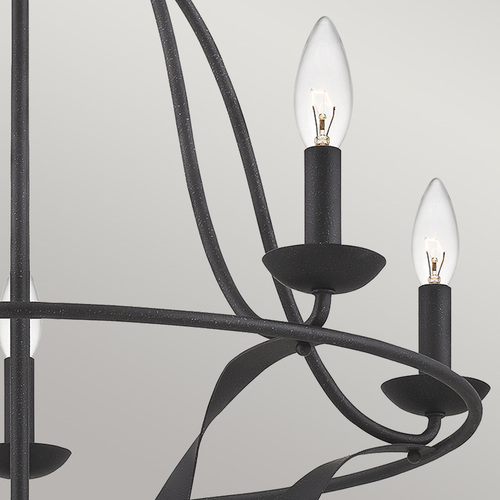 Check Bradbury 5 Light Chandelier - Grey Ash Elstead