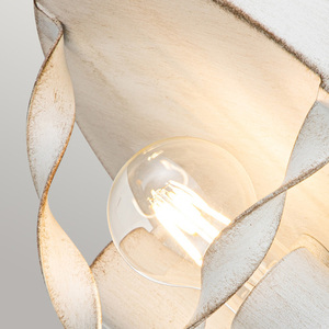 Bradbury 2 Light Flush Ceiling Light - Antique White Elstead small 4