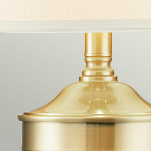 Dennison 1 Light Table Lamp - Brushed Brass Elstead small 2