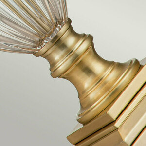 Dennison 1 Light Table Lamp - Brushed Brass Elstead small 3