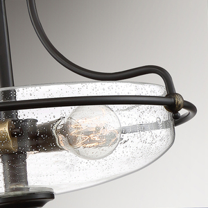 Griffin 3 Light Semi-Flush Ceiling Light - Palladian Bronze Elstead small 2