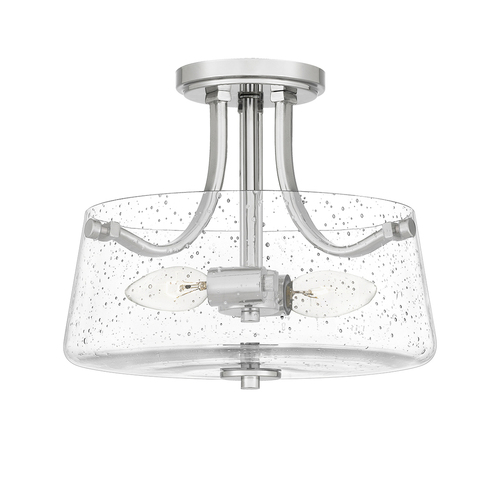 Check Hollister Semi-Flush Ceiling Light - 2 Lights - Polished Nickel Elstead