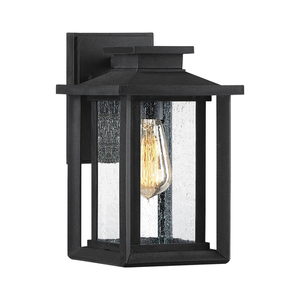 Wakefield small wall lantern - 1 light source - Earth Black Elstead small 0