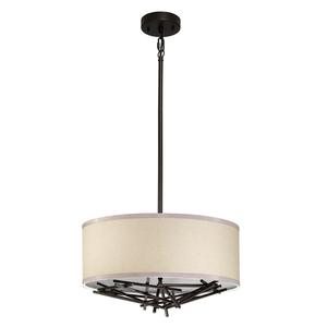 Taiko 3 Light Pendant Elstead small 1