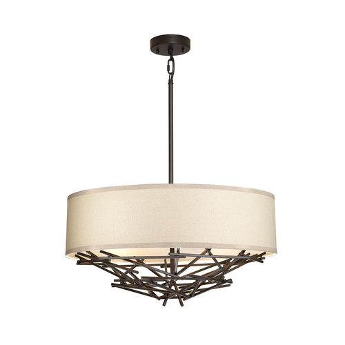 Check Taiko 4 Light Pendant Elstead