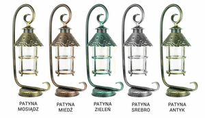 Outdoor Standing Light SU-MA Toledo K 4011/1/R Black Patina 54 cm small 3
