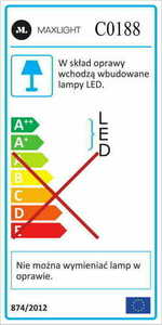 Plafon Max Light Organic C0188D złoty LED 33W 60 cm 2 Plafon Max Light Organic C0188D złoty LED 33W 60 cm small 2