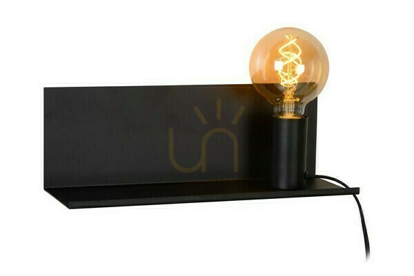 Lucide Sebo Black Metal Vintage Wall Light E27 37 cm 06218/01/30