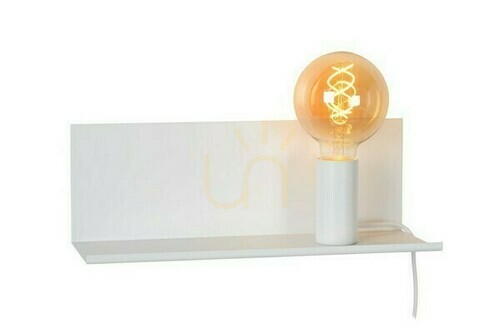 Check Lucide Sebo White Vintage Metal Wall Lamp E27 1-Light 06218/01/31