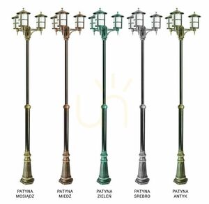 Outdoor Pole Light SU-MA Cordoba II 3-Light Black Patina OGMWN 3 TD small 8