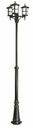 Check Outdoor Pole Light SU-MA Cordoba II 3-Light Black Patina OGMWN 3 TD