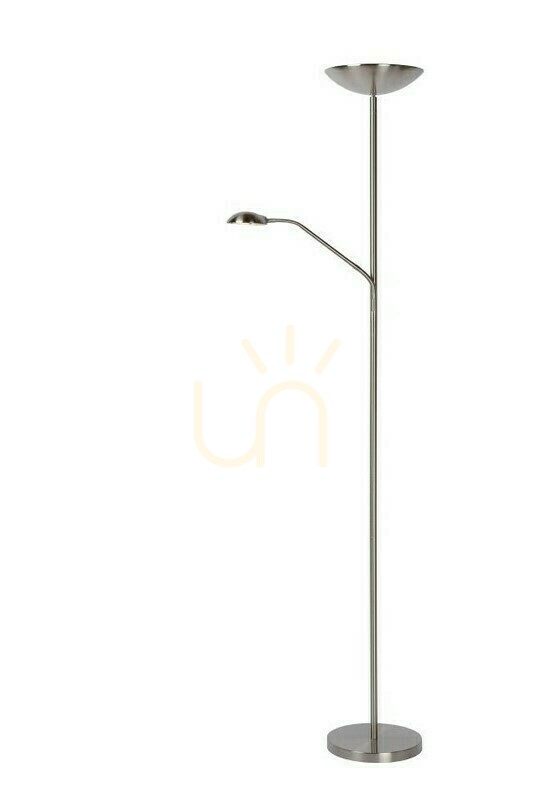 Lucide Zenith Silver LED Floor Lamp 180 cm 2-Light 19791/24/12