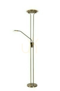 Lucide CHAMPION-LED Brown Metal Floor Lamp 19792/24/03 small 0