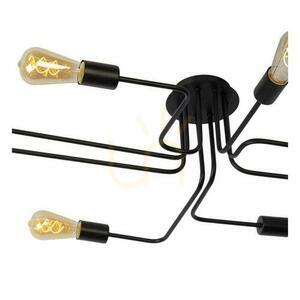 Lucide Lester Black Metal Vintage Plafond 8-Light E27 21112/08/30 small 3