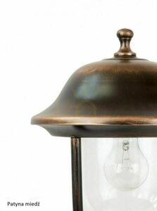 Outdoor Standing Light SU-MA Prince Black Patina 87 cm E27 K 5002/3/O small 8